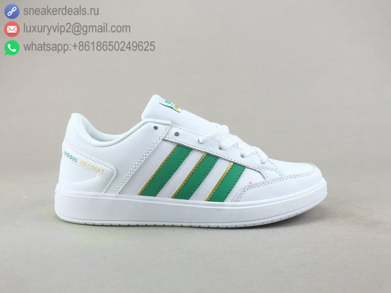 ADIDAS NEO CF ALL COURT LOW WHITE GREEN MEN SKATE SHOES